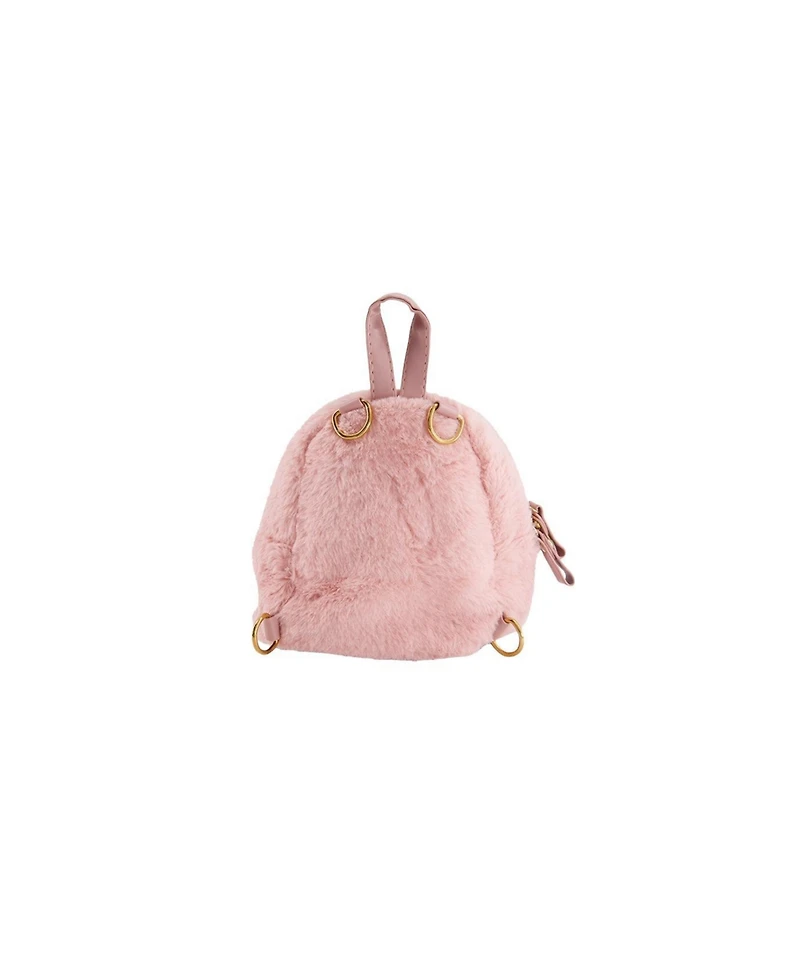Deux par Deux Little and Big Girl Bunny Bag Pale Dusty Pink