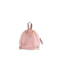 Deux par Deux Little and Big Girl Bunny Bag Pale Dusty Pink