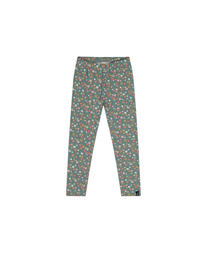 Deux par Little and Big Girl (6-7) Cotton Leggings Floral Print