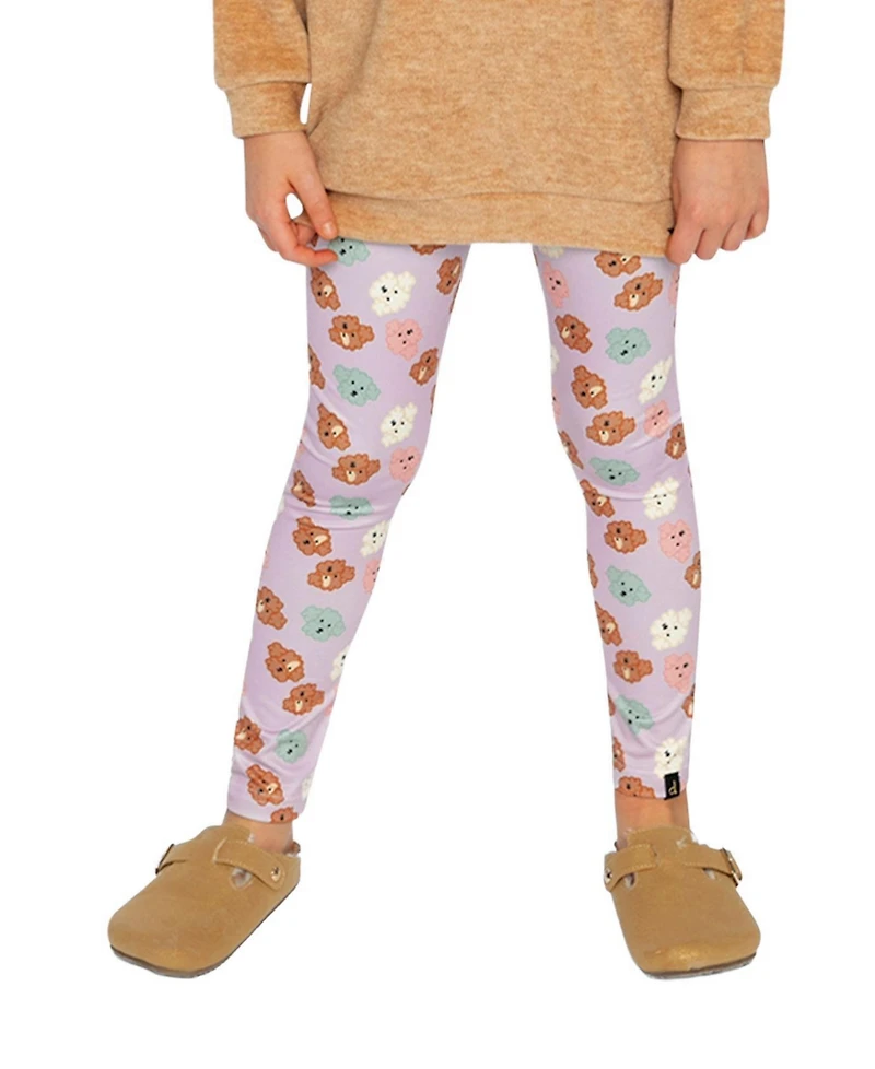 Deux par Toddler Girls (2T-5T) Cotton Leggings Poodle Print