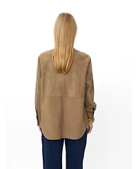 Masai Copenhagen Women's MaIvethra Faux Suede Shirt