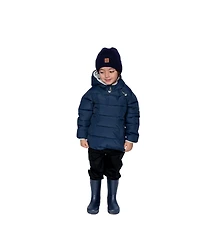 Deux par Toddler Unisex ( 2T To 5T ) Winter Jacket Adapted for Car Seats Dark