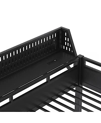 Streamdale FurnitureTwin Xl/Twin Xl Metal Bunk Bed with Storage Usb and Led Lights
