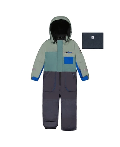 Deux par Little and Big Boy (6-14) One Piece Play Snowsuit Sage