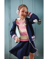 Deux par Deux Toddler Girls ( 2 to 5 ) Pleated French Terry Skirt Denim