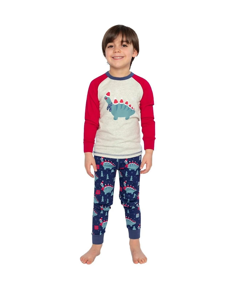 Deux par Toddler Boy (2T-5T) Cotton Two Piece Pajama Set Dinosaur Print