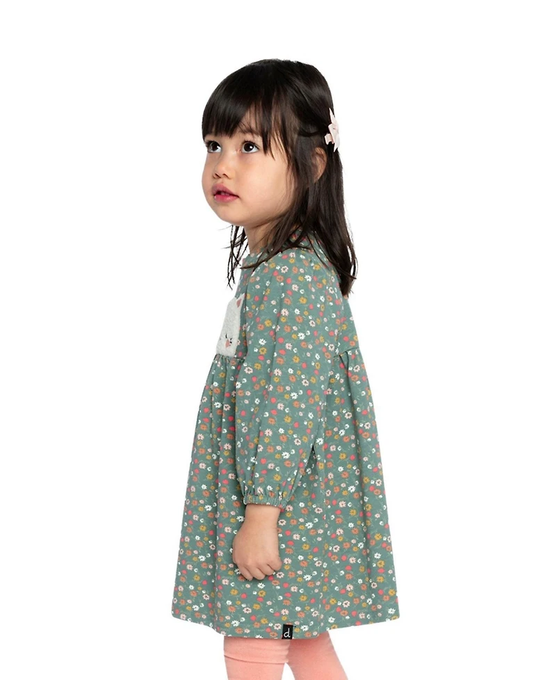 Deux par Deux Big Girls (6-8) Cotton Printed Dress