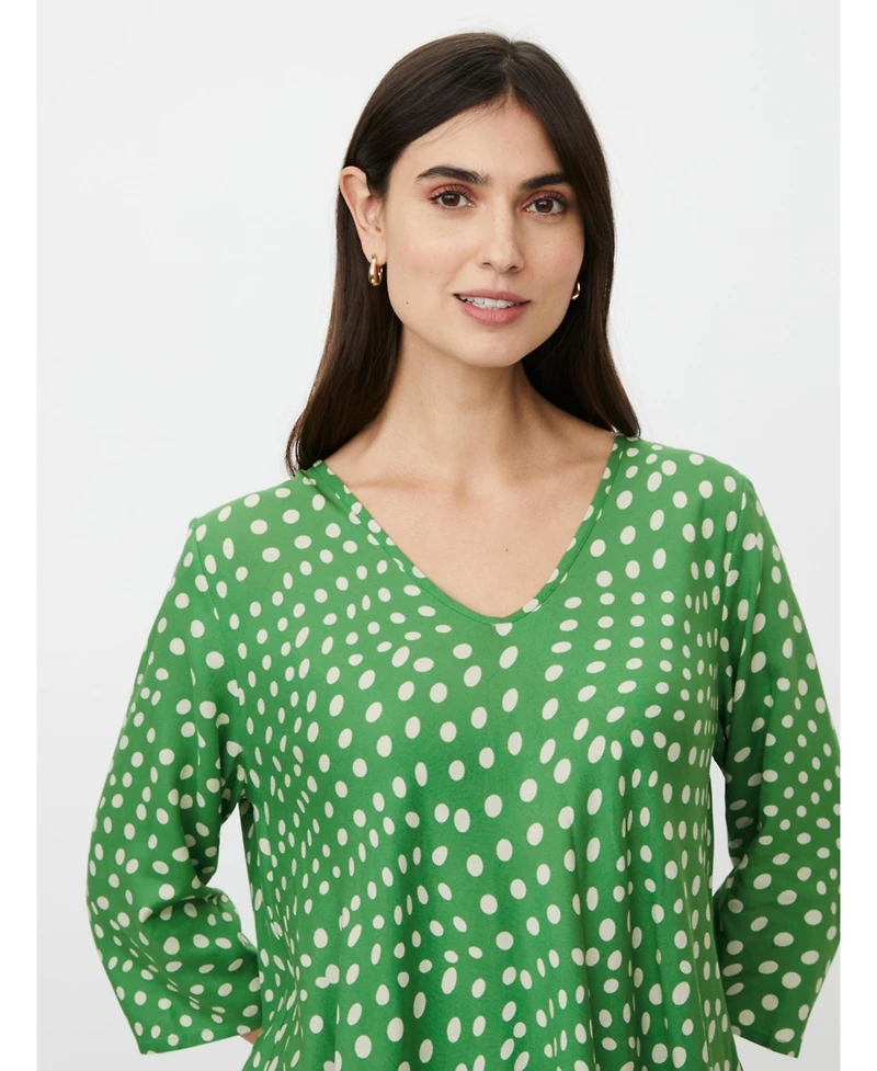Masai Copenhagen Women's MaKatacia V-Neck Polka Dot Blouse