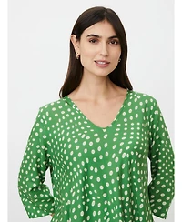Masai Copenhagen Women's MaKatacia V-Neck Polka Dot Blouse