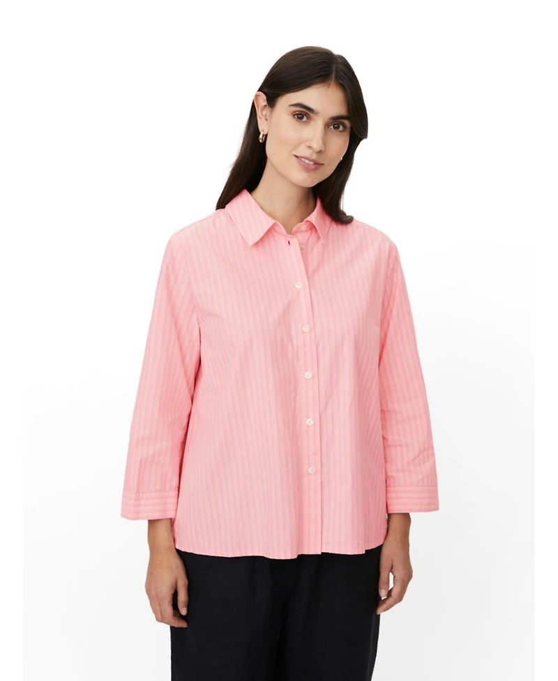 Masai Copenhagen Women's MaIsalina Striped 3/4 Sleeve Shirt