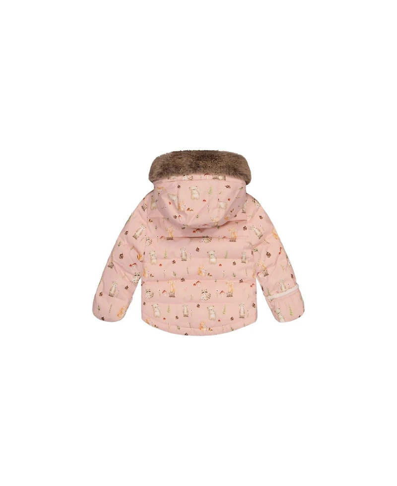 Deux par Toddler Girls ( 2T 3T 0 Two Piece Snowsuit Animal Print