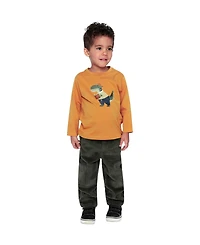 Deux par Deux Toddler Boys 2T -5T Long Sleeve Cotton T-Shirt