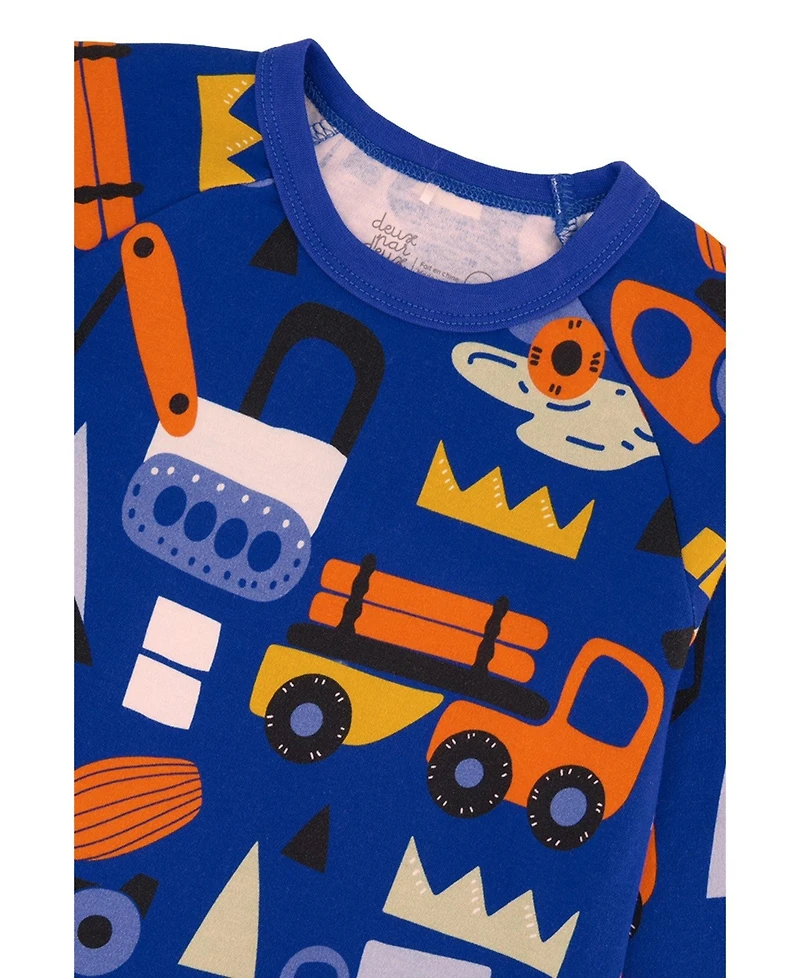 Deux par Deux Little and Big Boy's (6-12) Cotton Two Piece Pajama Set