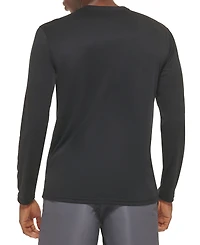 Calvin Klein Men's Long-Sleeve Quick-Dry Logo Performance Rash Guard