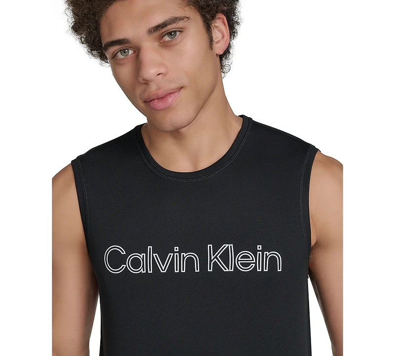 Calvin Klein Men's Logo Rash Guard