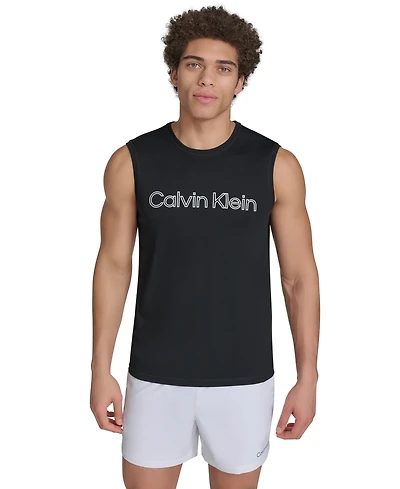 Calvin Klein Men's Logo Rash Guard