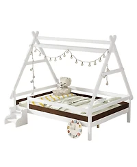 Streamdale Furniture Full House Platform Bed with Stairs
