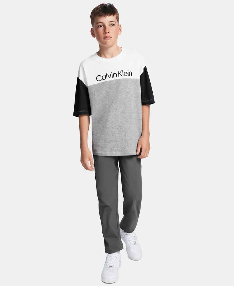 Calvin Klein Big Boys Stretch Comfort Jogger Pant