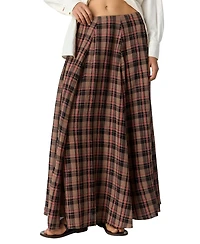 Free People Women's A-Line Pleated Maxi Skirt