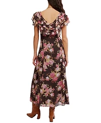 Free People Women's Free-Est Ruffle-Trim V-Neck Maxi Dress