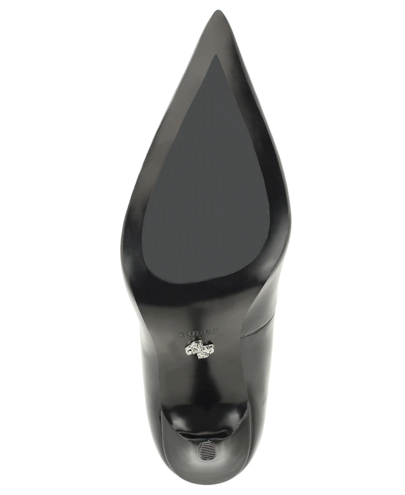 Guess Women's Naprini Leather Pointed Toe High Stiletto Pumps
