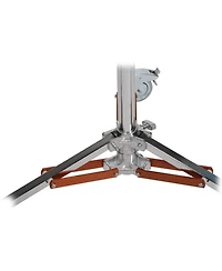 Matthews 9.5' Junior Double Riser Stand with Wheels, Chrome