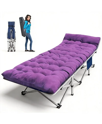 Aofar Camping Sleeping Pad Mattress Folding Bed Carry Bag