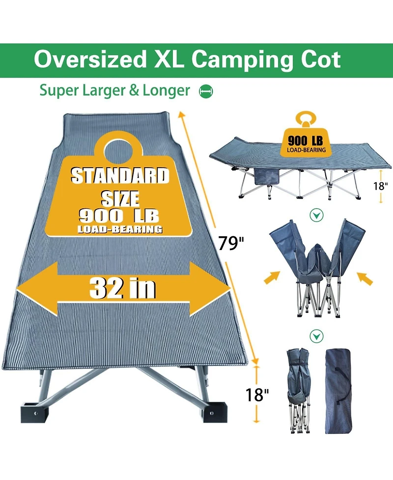 Aofar Camping Mattress Folding Sleeping Bed Heavy Duty Carry Bag
