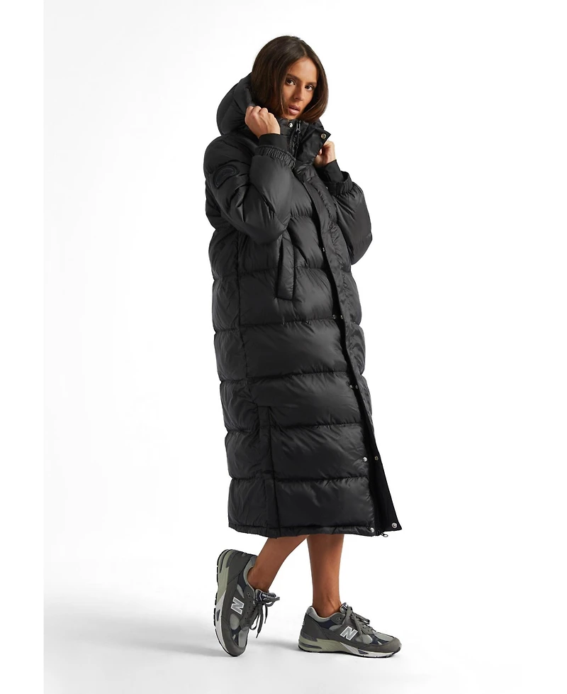 JACK1T Women's Longline Midi Puffer Coat
