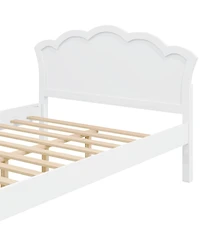 Streamdale Furniture Wood Platform Bed with Headboard