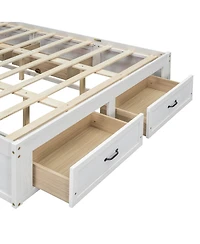 Streamdale Furniture Platform Bed 6 Drawers