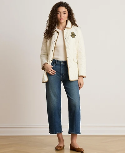 Lauren Ralph Women's Crested Quilted Jacket