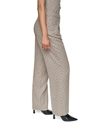 Dkny Women's High-Rise Straight-Leg Full-Length Pants