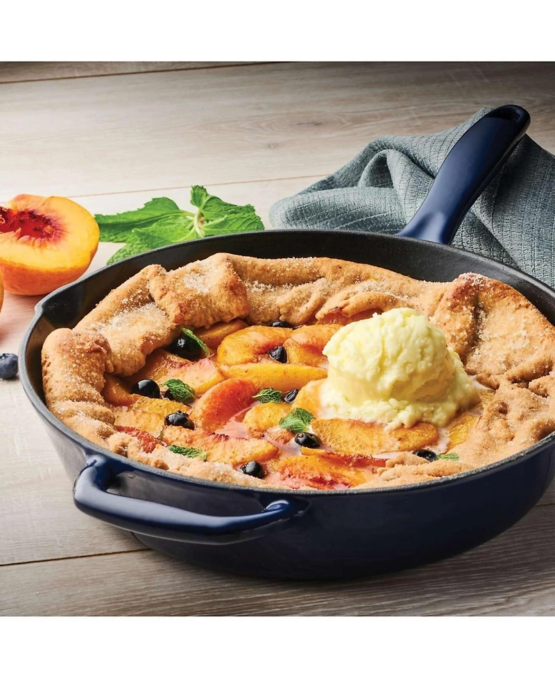 Tramontina Bestow 10" Enameled Cast Iron Skillet, Gradated Cobalt