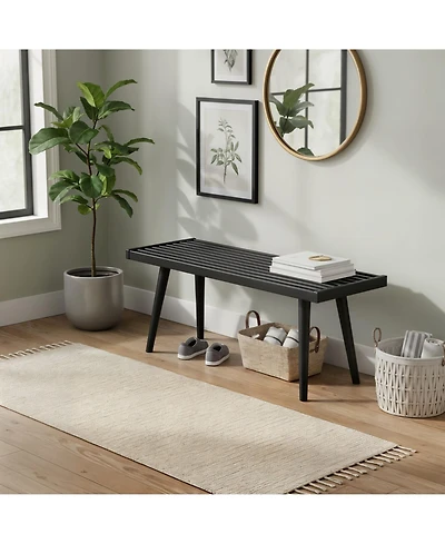 Sunset Living Furniture Mid-Century Modern Twin-Size Bench
