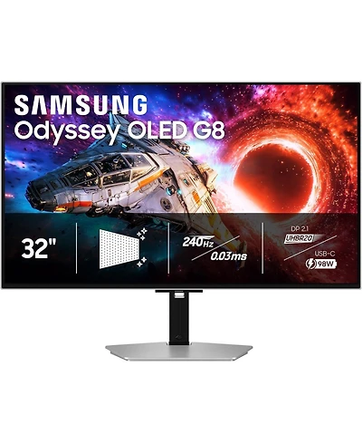 Samsung LS32HG802SNXZA 32" Odyssey Oled G80SH 4K Gaming Monitor (2026)