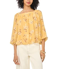 Vince Camuto Women's Square Neck Bubble Blouse