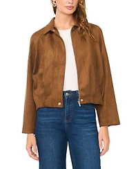 Vince Camuto Women's Raglan-Sleeve Collared Bomber Jacket