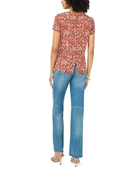 Vince Camuto Women's Crewneck Keyhole Back T-Shirt