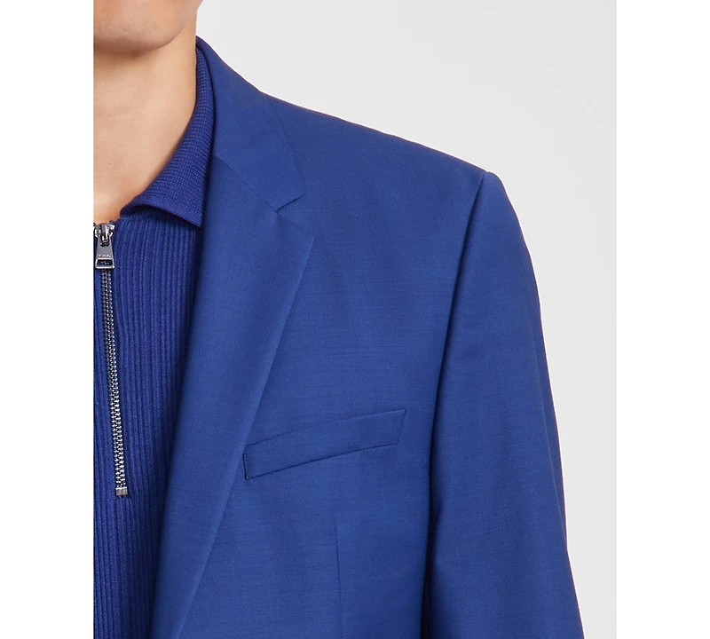 Hugo by Boss Men's Slim-Fit Superflex Stretch Solid Suit Jacket