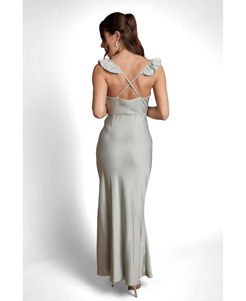 Coast Women's Lace Trim Cami Button Maxi Dress