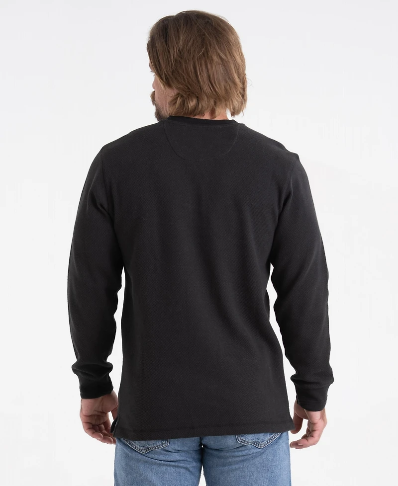 Legendary Whitetails Mens Double Layer Thermal Henley Long Sleeve Shirt
