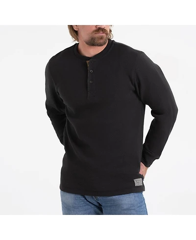 Legendary Whitetails Mens Double Layer Thermal Henley Long Sleeve Shirt