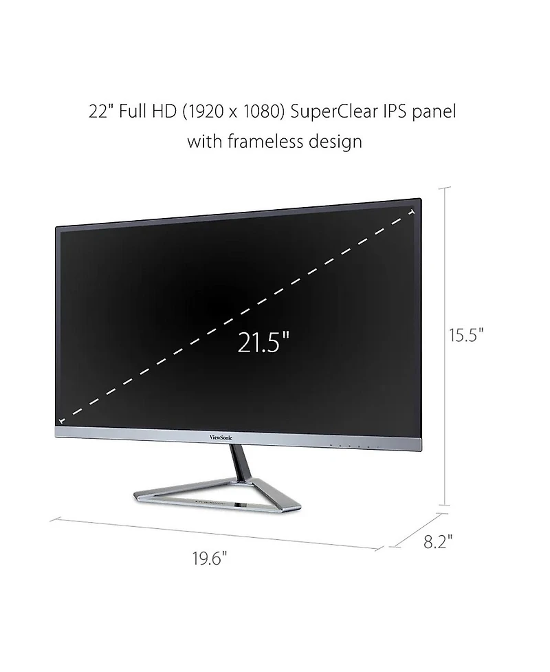 ViewSonic VX2276-smhd 22" 16:9 Full Hd Ips Led Monitor