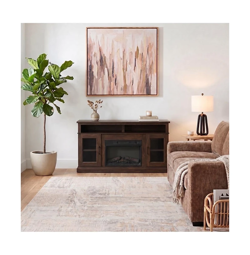 Augusta Home Andy 2 Door Wood Fireplace