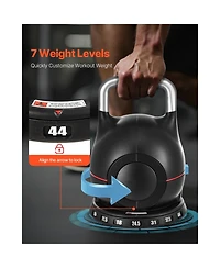 Vevor Adjustable Kettlebell with 7 Weight Levels