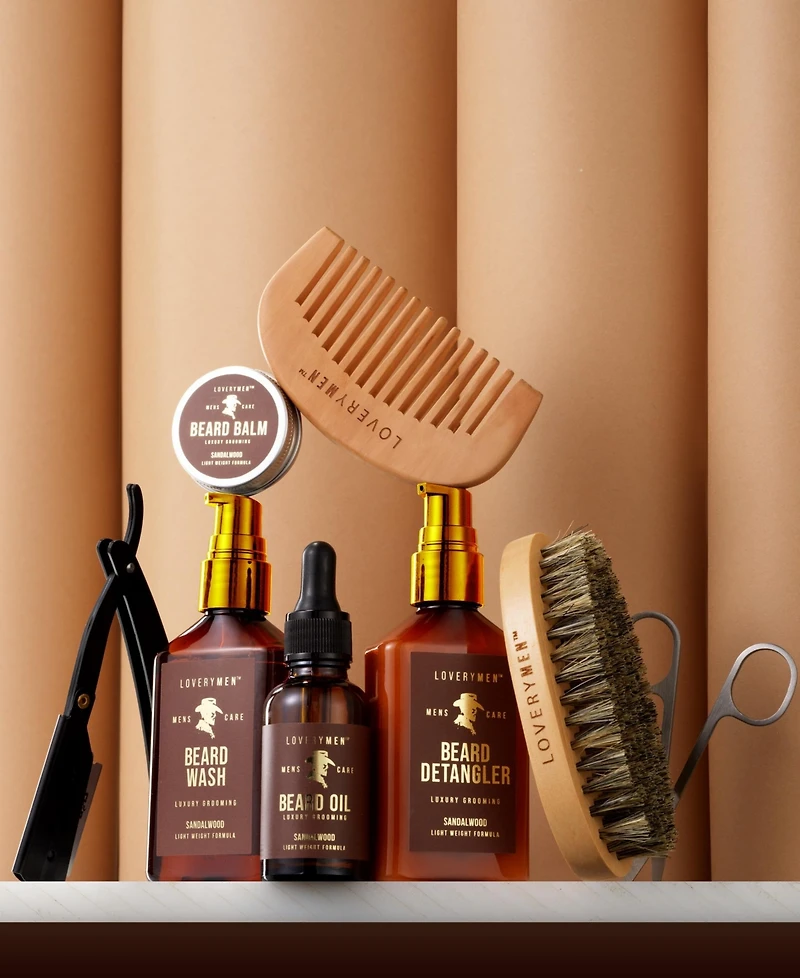 Lovery Men Beard Care Gift Set - 13piece Grooming Gift Set