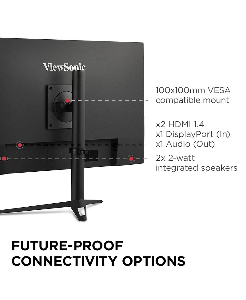 ViewSonic Omni VX2728J 27" 16:9 Full Hd 165Hz Ips Led Hdr Gaming Monitor