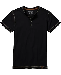 Legendary Whitetails Mens Maverick Slub Henley Short Sleeve Shirt