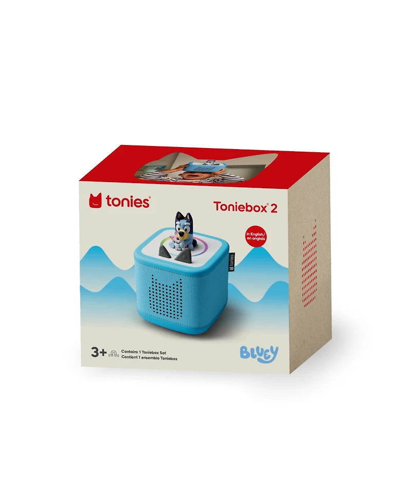 Tonies Bluey Toniebox 2 Screen-Free Interactive Starter Set, Ages 1+